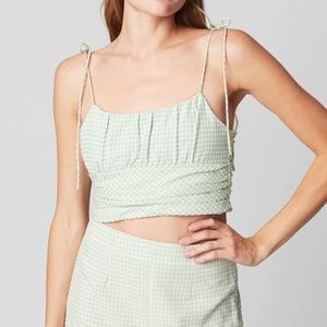 BLANK NYC green crop top